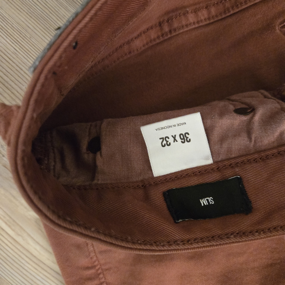 Express Rust Orange Jeans - Picture 3 of 4
